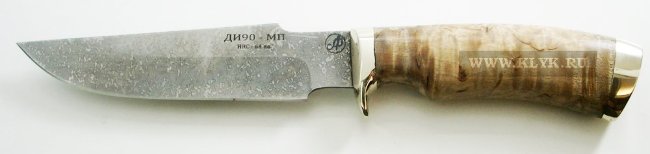 Нож Ирбис (сталь ДИ90-МП, карельская береза, мельхиор)