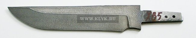 Клинок Клык (сталь ХВ5, ковка, травление)