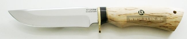 Нож Турист-2 (сталь Х12МФ, карельская береза)